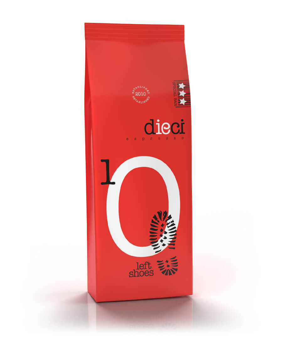 DIECI ESPRESSO ROSSO 100% ARABICA